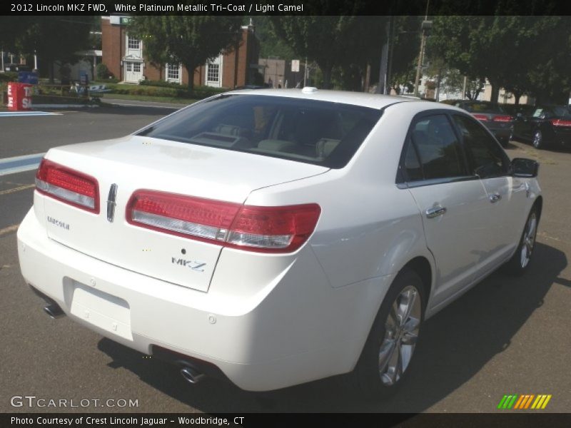 White Platinum Metallic Tri-Coat / Light Camel 2012 Lincoln MKZ FWD
