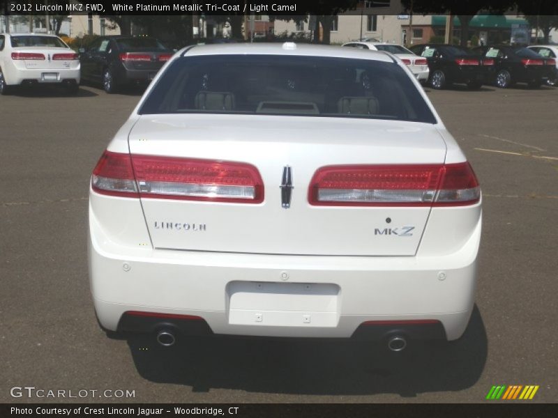 White Platinum Metallic Tri-Coat / Light Camel 2012 Lincoln MKZ FWD