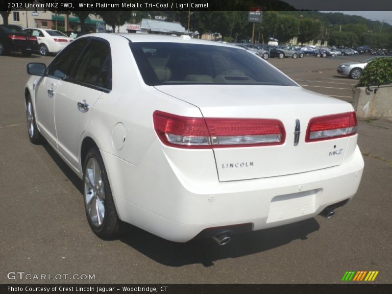 White Platinum Metallic Tri-Coat / Light Camel 2012 Lincoln MKZ FWD