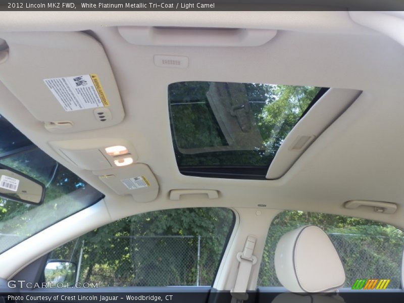 White Platinum Metallic Tri-Coat / Light Camel 2012 Lincoln MKZ FWD