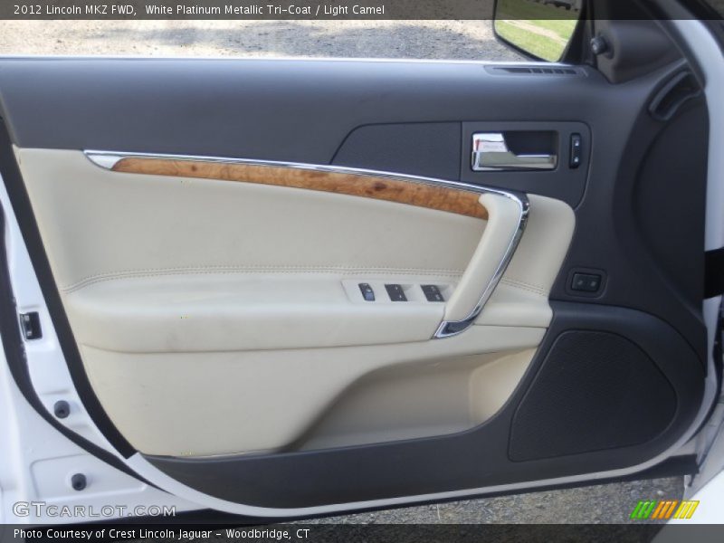 White Platinum Metallic Tri-Coat / Light Camel 2012 Lincoln MKZ FWD