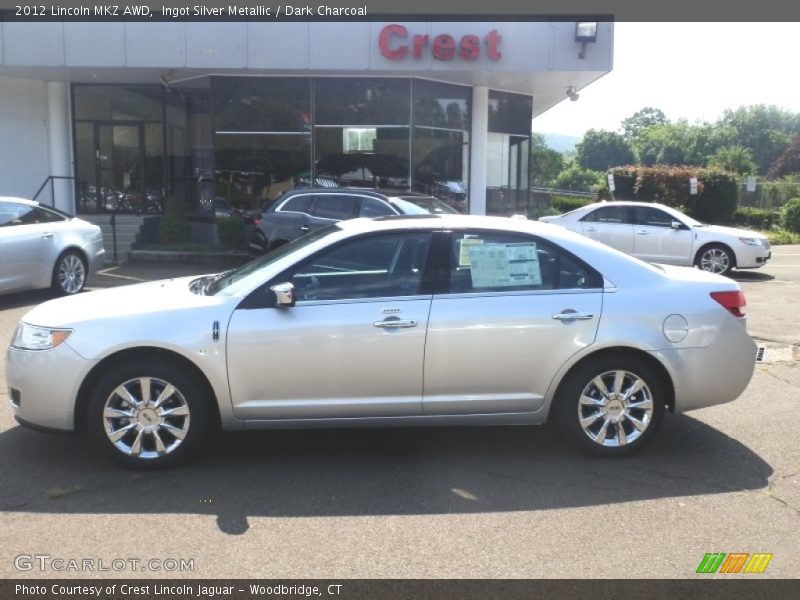 Ingot Silver Metallic / Dark Charcoal 2012 Lincoln MKZ AWD