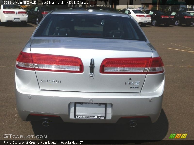 Ingot Silver Metallic / Dark Charcoal 2012 Lincoln MKZ AWD