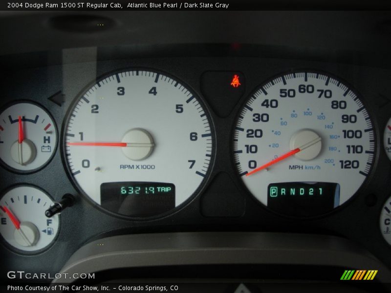 Atlantic Blue Pearl / Dark Slate Gray 2004 Dodge Ram 1500 ST Regular Cab