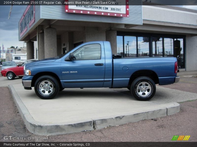 Atlantic Blue Pearl / Dark Slate Gray 2004 Dodge Ram 1500 ST Regular Cab