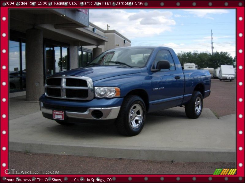 Atlantic Blue Pearl / Dark Slate Gray 2004 Dodge Ram 1500 ST Regular Cab
