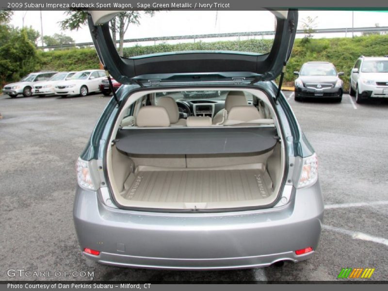 Sage Green Metallic / Ivory Tricot 2009 Subaru Impreza Outback Sport Wagon