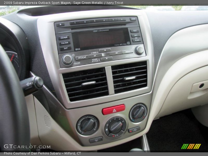 Sage Green Metallic / Ivory Tricot 2009 Subaru Impreza Outback Sport Wagon