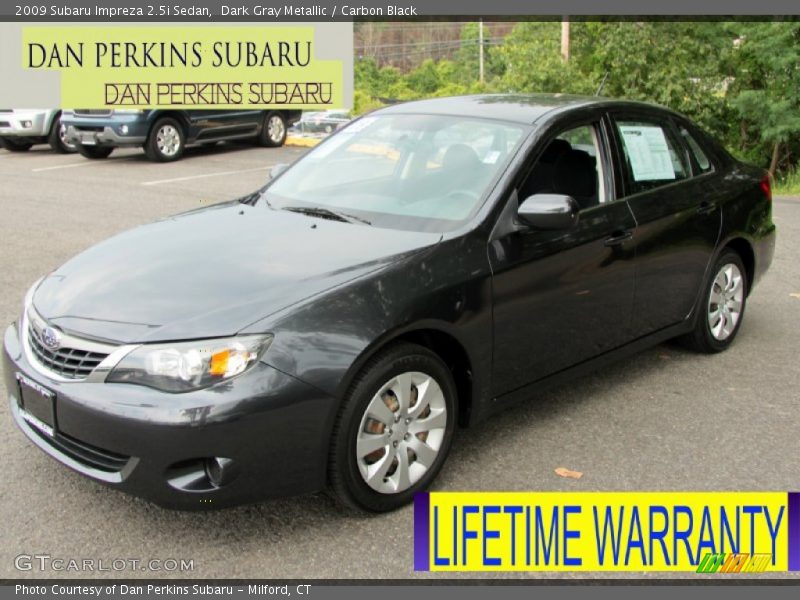 Dark Gray Metallic / Carbon Black 2009 Subaru Impreza 2.5i Sedan