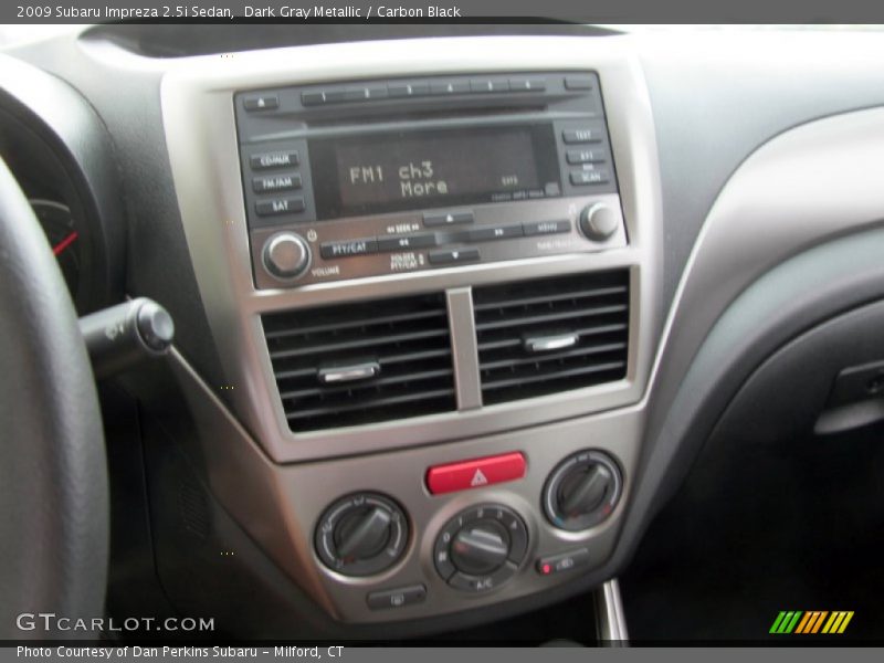 Dark Gray Metallic / Carbon Black 2009 Subaru Impreza 2.5i Sedan