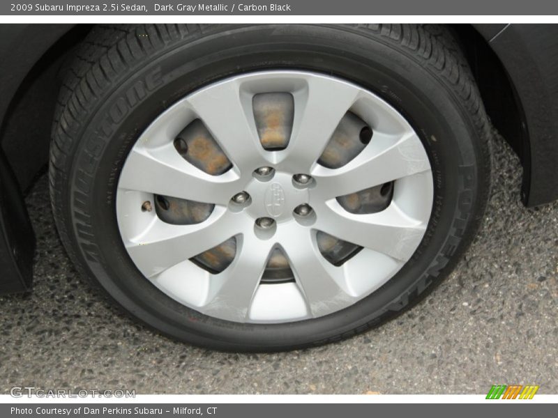 Dark Gray Metallic / Carbon Black 2009 Subaru Impreza 2.5i Sedan