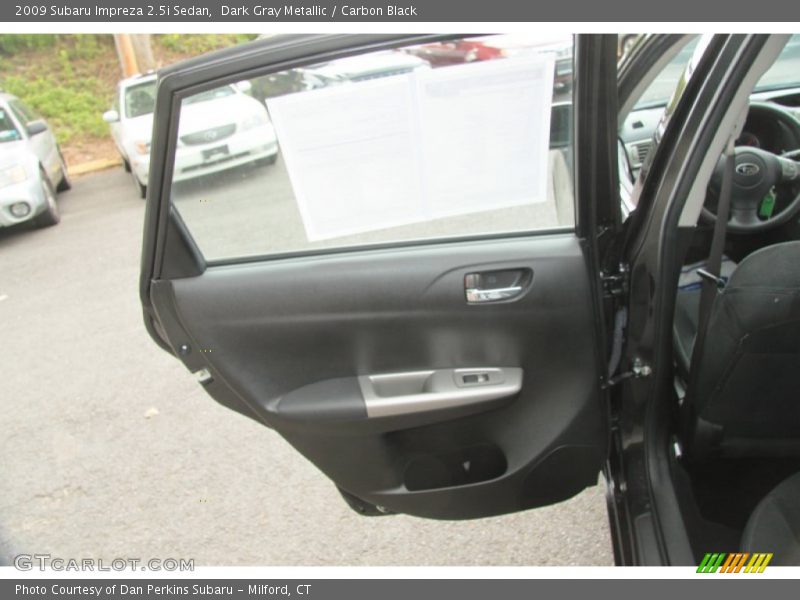 Dark Gray Metallic / Carbon Black 2009 Subaru Impreza 2.5i Sedan