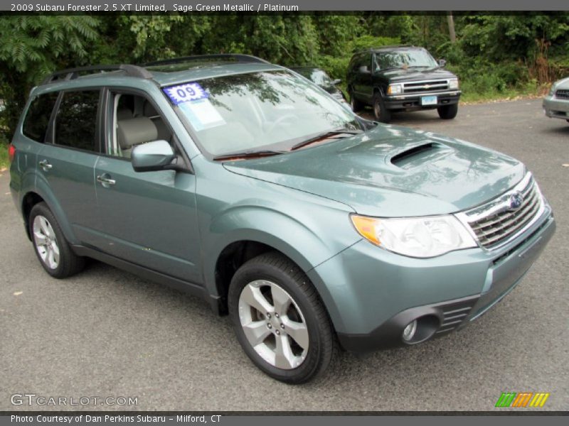 Sage Green Metallic / Platinum 2009 Subaru Forester 2.5 XT Limited