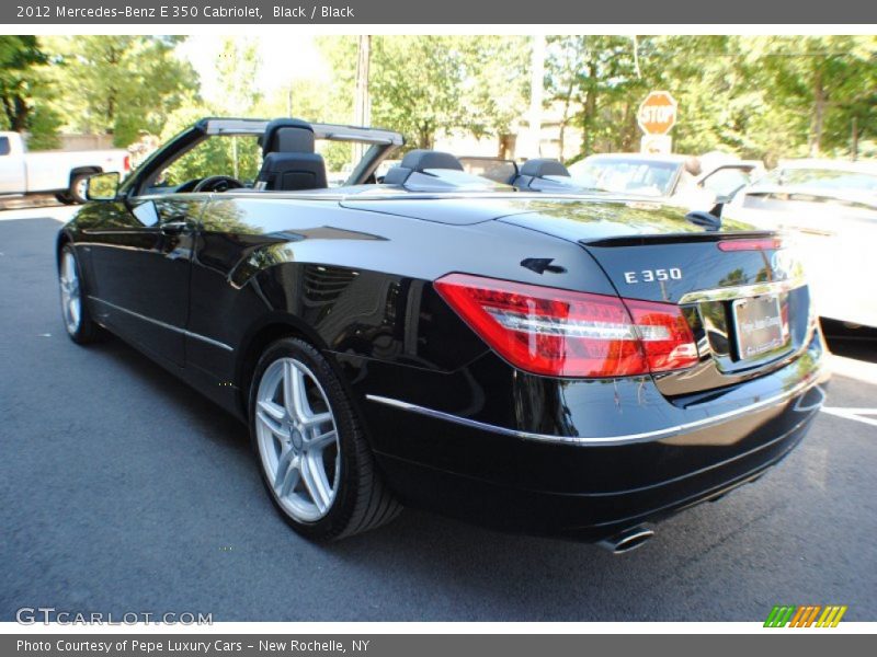 Black / Black 2012 Mercedes-Benz E 350 Cabriolet