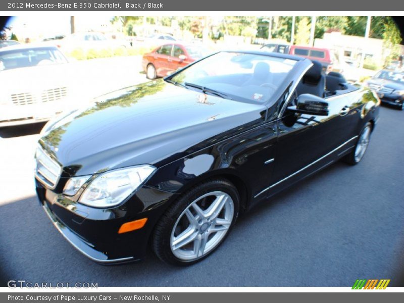 Black / Black 2012 Mercedes-Benz E 350 Cabriolet
