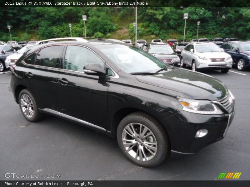 Stargazer Black / Light Gray/Ebony Birds Eye Maple 2013 Lexus RX 350 AWD