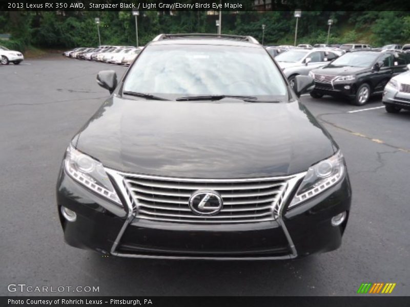 Stargazer Black / Light Gray/Ebony Birds Eye Maple 2013 Lexus RX 350 AWD