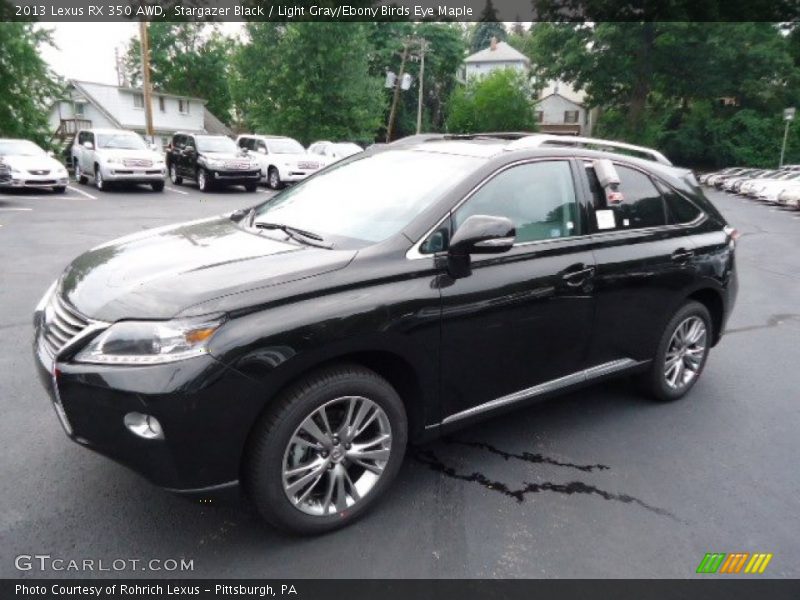 Stargazer Black / Light Gray/Ebony Birds Eye Maple 2013 Lexus RX 350 AWD