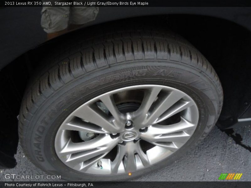 Stargazer Black / Light Gray/Ebony Birds Eye Maple 2013 Lexus RX 350 AWD