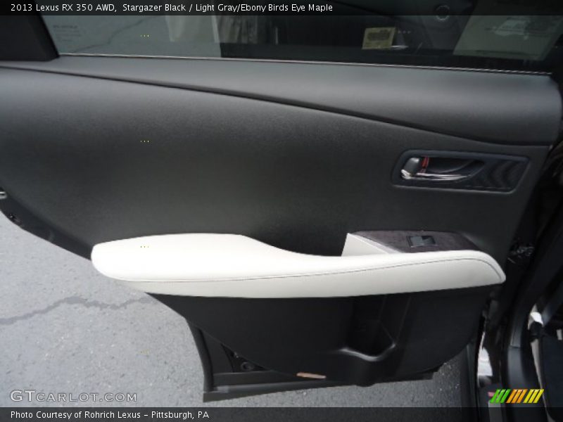 Stargazer Black / Light Gray/Ebony Birds Eye Maple 2013 Lexus RX 350 AWD