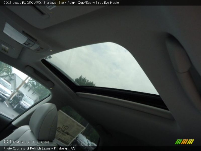 Stargazer Black / Light Gray/Ebony Birds Eye Maple 2013 Lexus RX 350 AWD