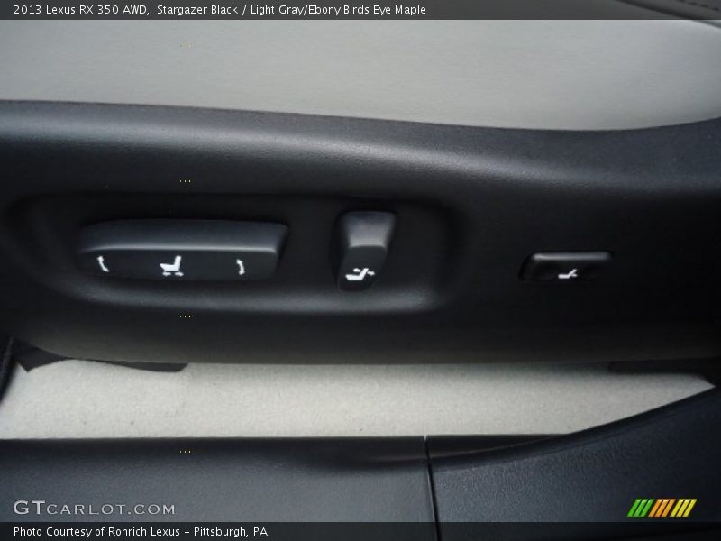 Stargazer Black / Light Gray/Ebony Birds Eye Maple 2013 Lexus RX 350 AWD