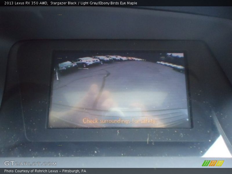 Stargazer Black / Light Gray/Ebony Birds Eye Maple 2013 Lexus RX 350 AWD