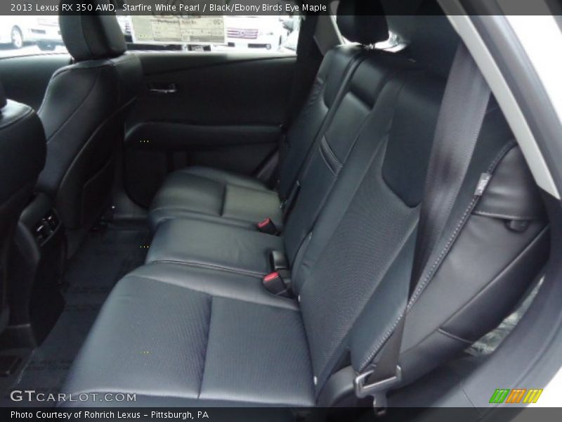 Starfire White Pearl / Black/Ebony Birds Eye Maple 2013 Lexus RX 350 AWD