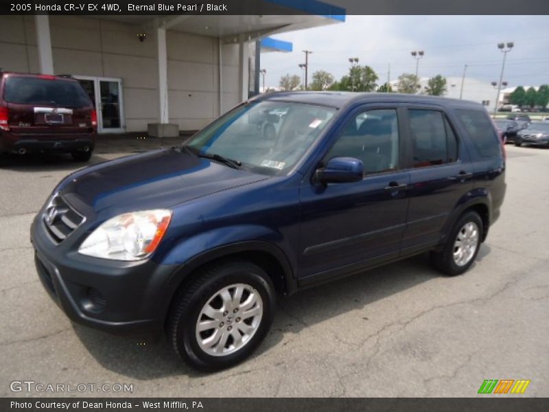 Eternal Blue Pearl / Black 2005 Honda CR-V EX 4WD