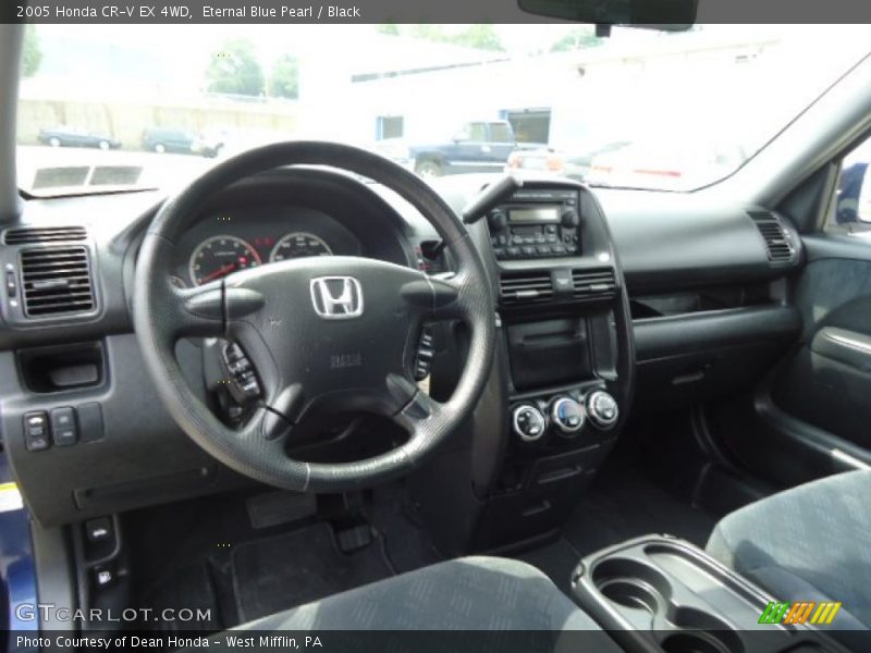 Eternal Blue Pearl / Black 2005 Honda CR-V EX 4WD
