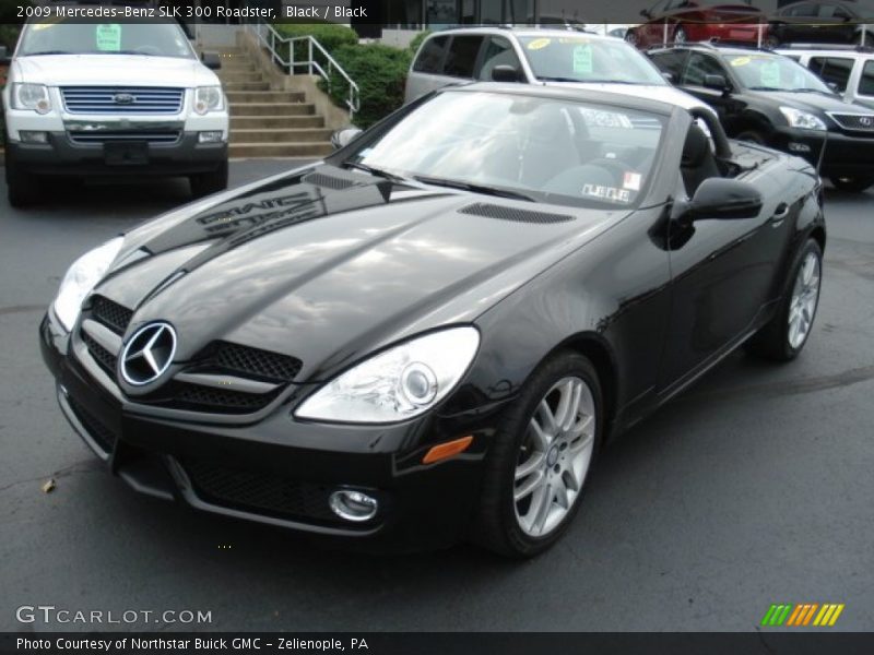 Black / Black 2009 Mercedes-Benz SLK 300 Roadster