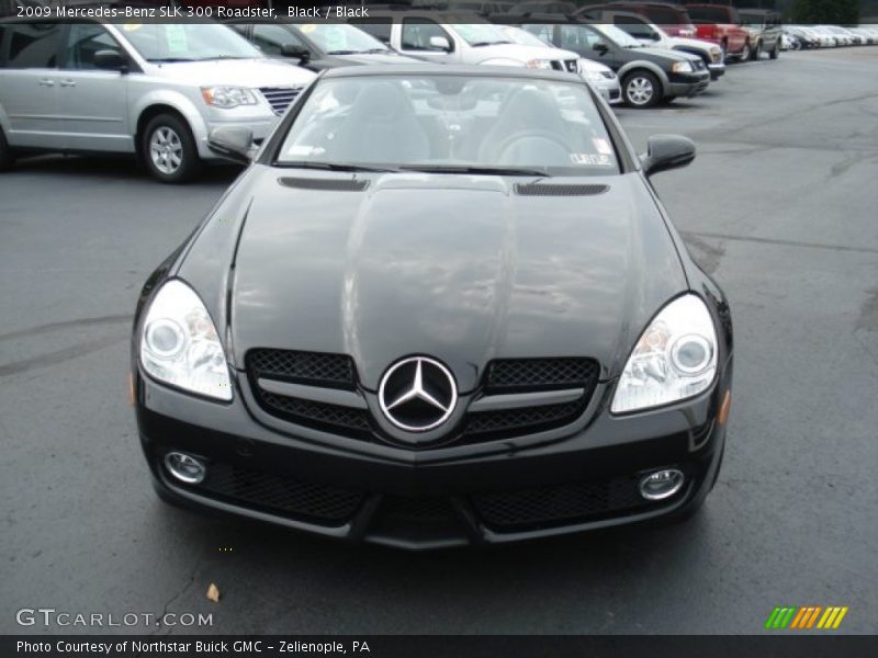 Black / Black 2009 Mercedes-Benz SLK 300 Roadster