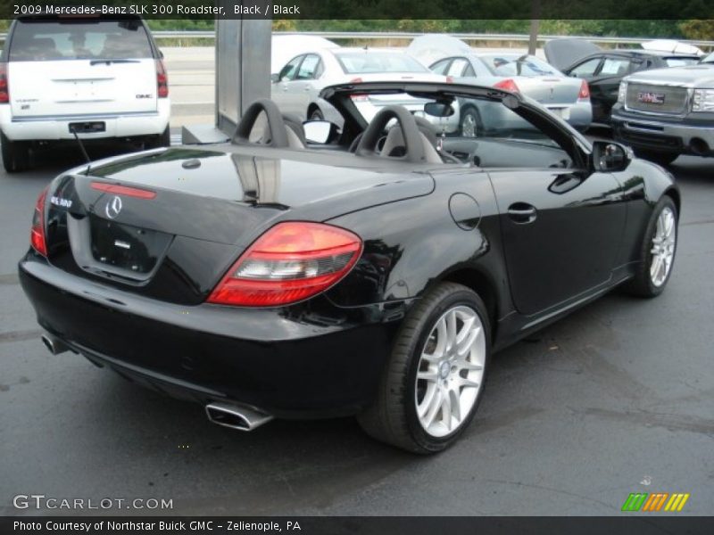 Black / Black 2009 Mercedes-Benz SLK 300 Roadster