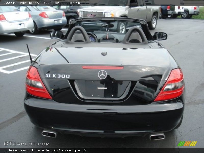 Black / Black 2009 Mercedes-Benz SLK 300 Roadster