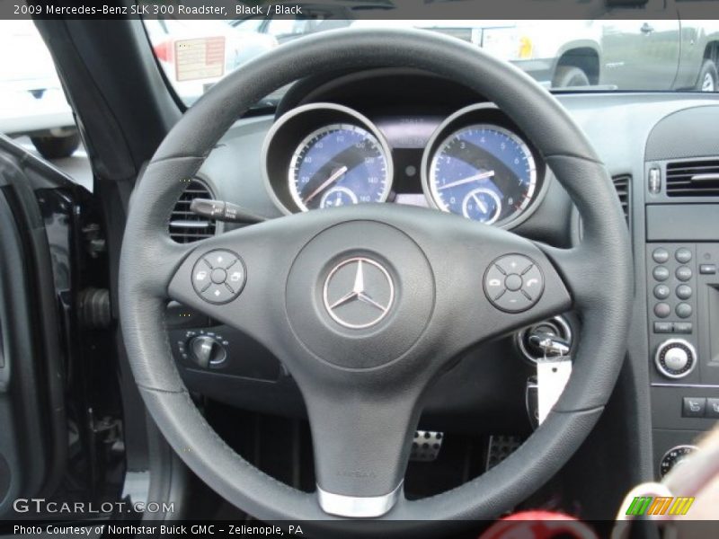 Black / Black 2009 Mercedes-Benz SLK 300 Roadster