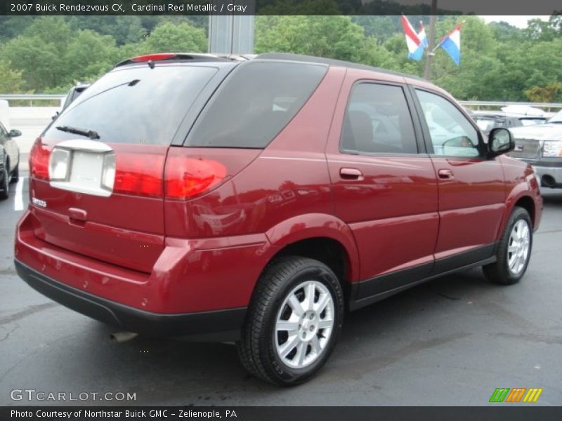 Cardinal Red Metallic / Gray 2007 Buick Rendezvous CX