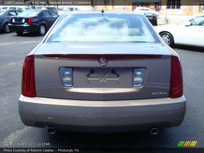 Radiant Bronze / Cashmere 2006 Cadillac STS 4 V6 AWD