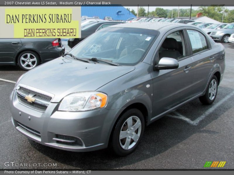 Medium Gray / Charcoal Black 2007 Chevrolet Aveo LS Sedan