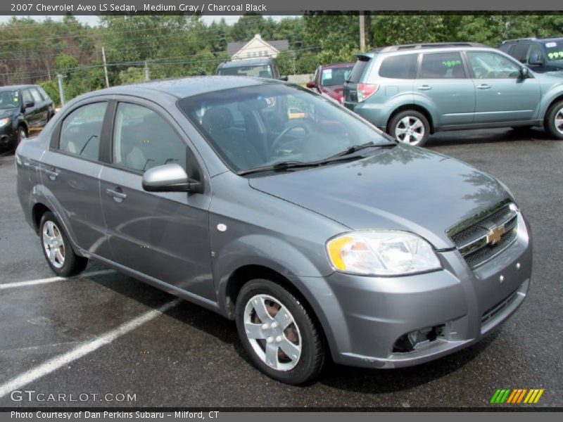 Medium Gray / Charcoal Black 2007 Chevrolet Aveo LS Sedan