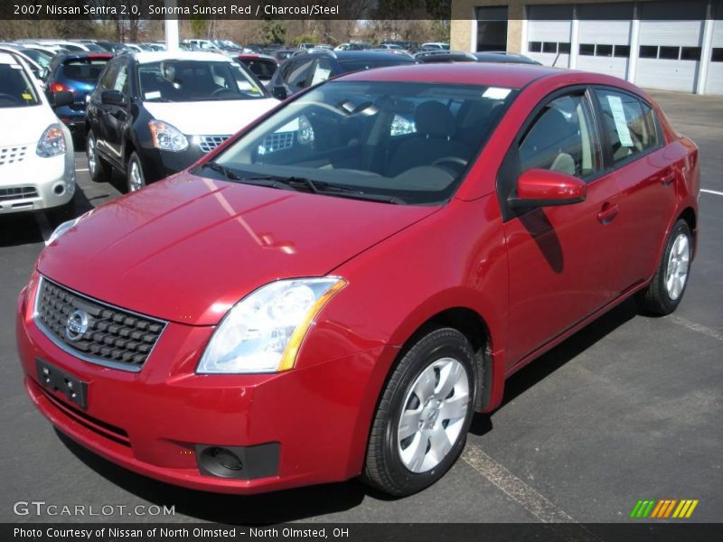 Sonoma Sunset Red / Charcoal/Steel 2007 Nissan Sentra 2.0