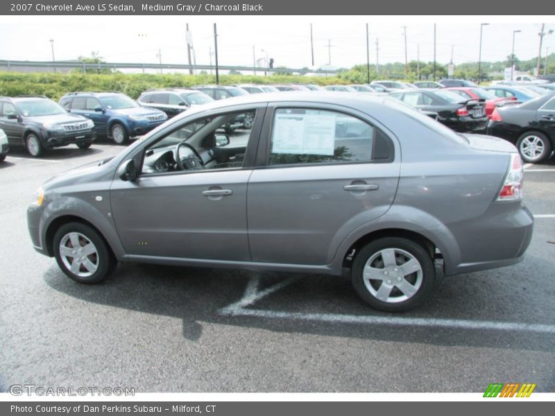 Medium Gray / Charcoal Black 2007 Chevrolet Aveo LS Sedan