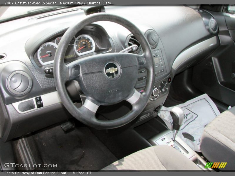 Medium Gray / Charcoal Black 2007 Chevrolet Aveo LS Sedan