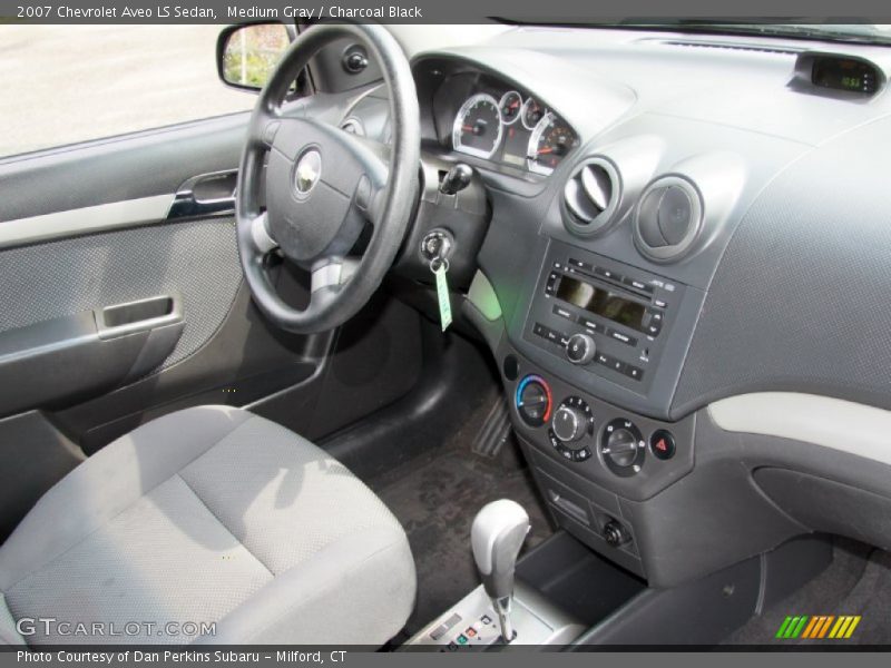 Medium Gray / Charcoal Black 2007 Chevrolet Aveo LS Sedan