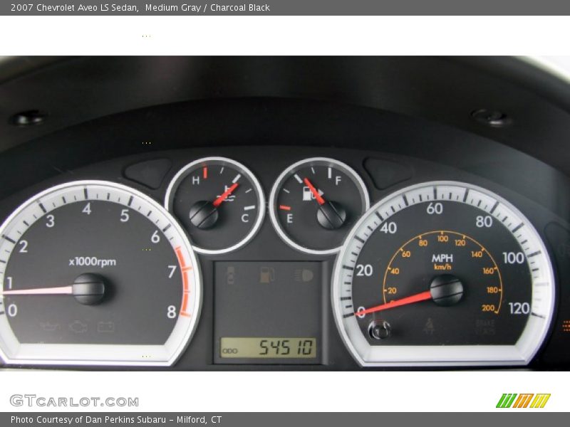 Medium Gray / Charcoal Black 2007 Chevrolet Aveo LS Sedan