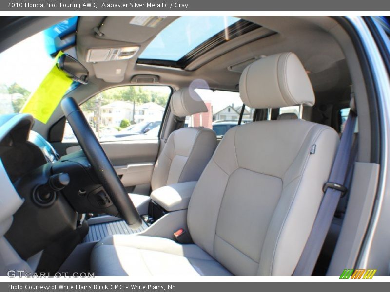 Alabaster Silver Metallic / Gray 2010 Honda Pilot Touring 4WD