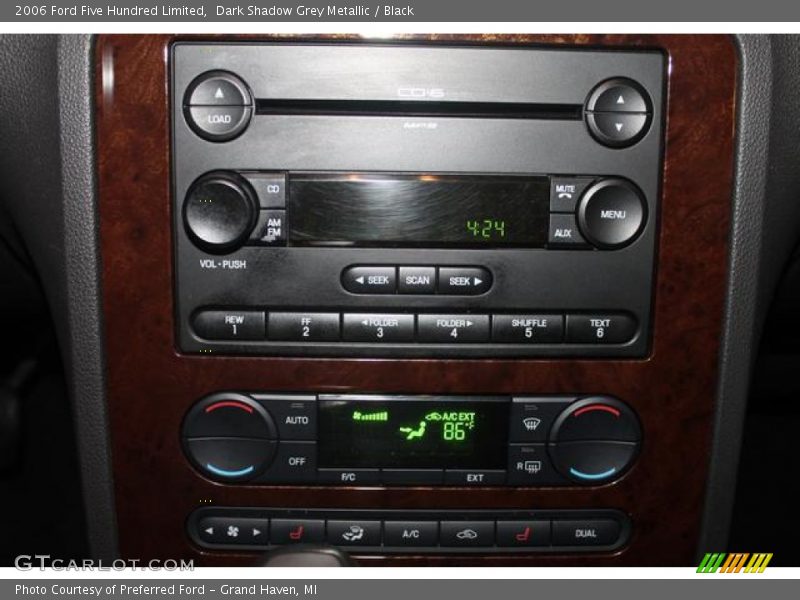 Audio System of 2006 Five Hundred Limited