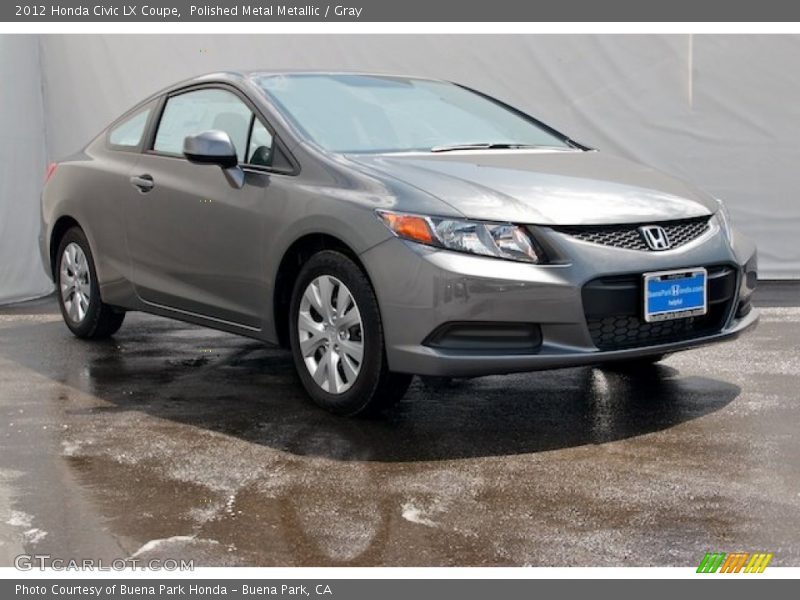 Polished Metal Metallic / Gray 2012 Honda Civic LX Coupe