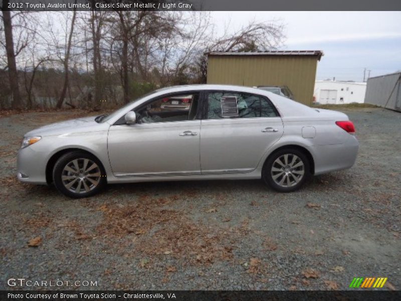 Classic Silver Metallic / Light Gray 2012 Toyota Avalon Limited