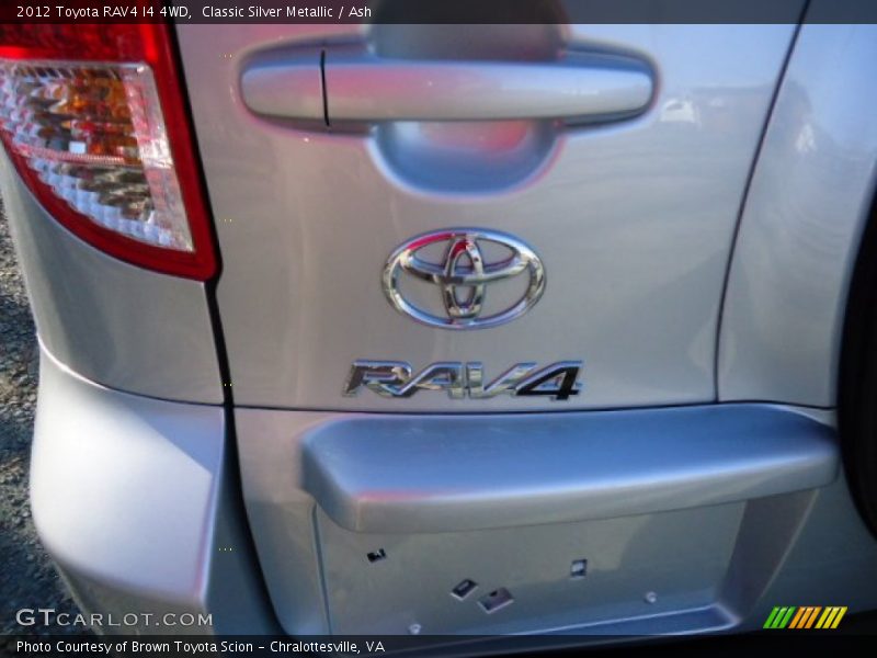 Classic Silver Metallic / Ash 2012 Toyota RAV4 I4 4WD