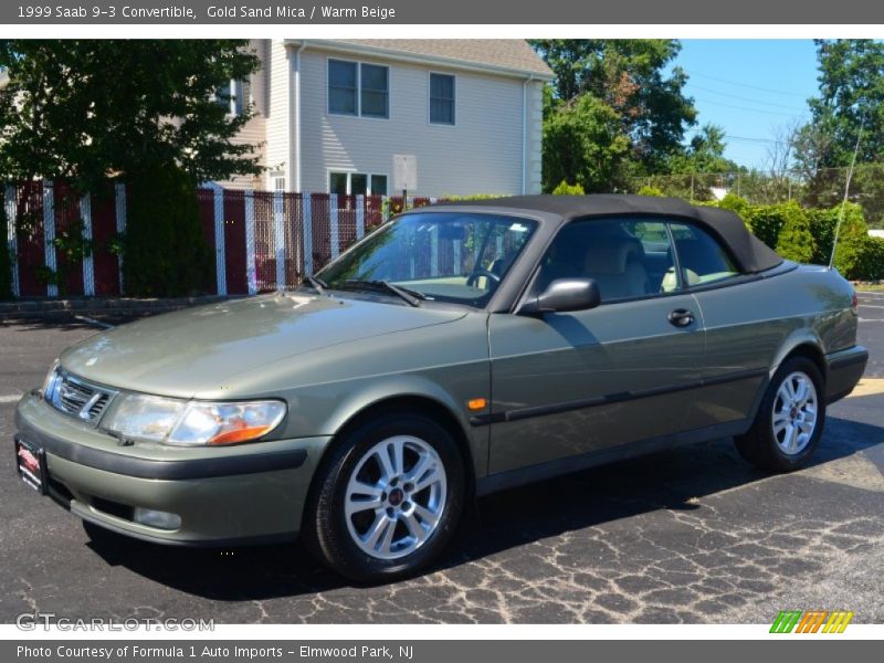 Gold Sand Mica / Warm Beige 1999 Saab 9-3 Convertible